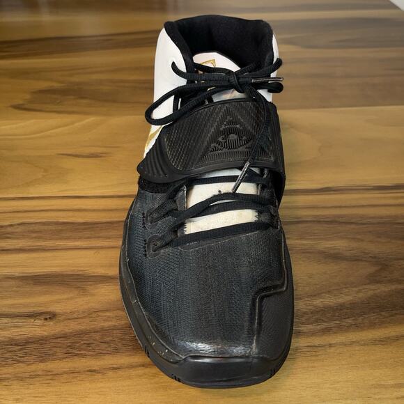 Nike Kyrie 6 Black White Gold Iridescent All Seeing Eye Sneakers Mens 11 Rare